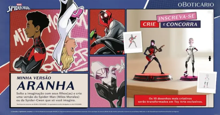 O Boticário lança concurso de desenho para o Dia das Crianças em parceria com a Marvel e Disney