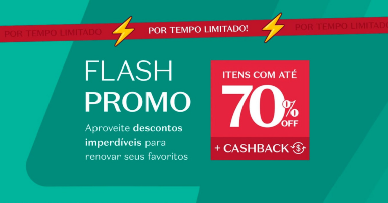 Flash Promo O Boticário: até 70% de desconto em diversos itens no site e app a partir de R$ 11,90