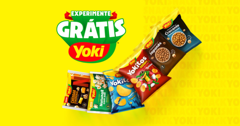 Consumidores poderão experimentar grátis os snacks Yoki em nova promoção de cashback da marca