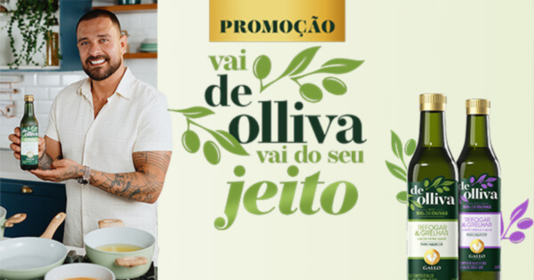 Gallo lança promoção para a linha De Olliva e distribui prêmios sem sorteio para seus consumidores