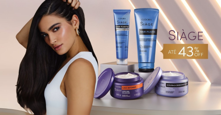 Eudora Siàge lança mega promoção com até 43% de desconto em linhas de tratamento de danos capilares