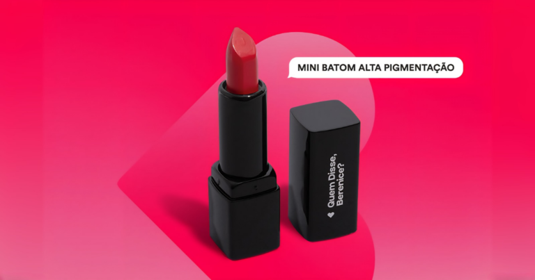 Quem Disse, Berenice? liberou o resgate de um Mini Batom Vermelho Alta Pigmentação de graça nas lojas
