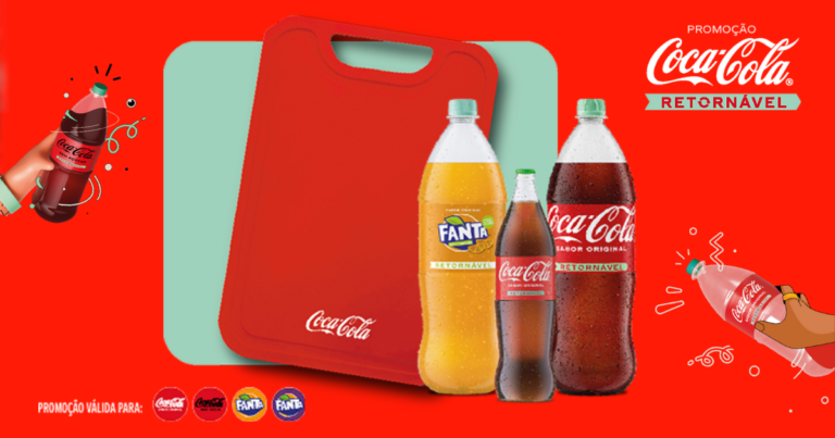 Promoção da Coca-Cola retornável premia clientes com uma tábua exclusiva em lojas selecionadas