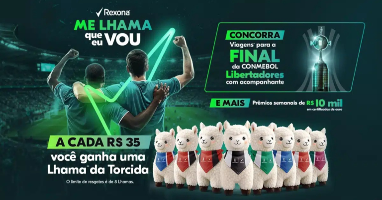 Rexona lança promoção com distribuição de lhamas de pelúcia colecionáveis para fãs de futebol