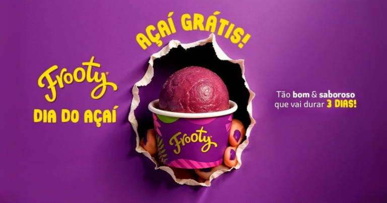 Frooty distribui açaí grátis em evento para comemorar o Dia Nacional do Açaí neste fim de semana