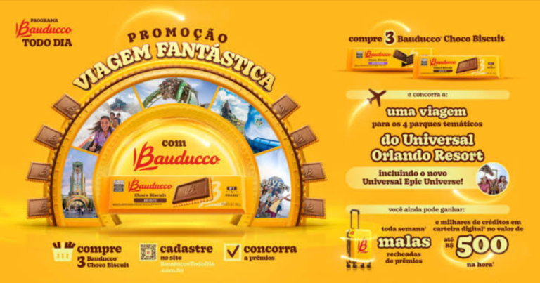 Bauducco premia consumidores com mala cheia de produtos e prêmios instantâneos em dinheiro