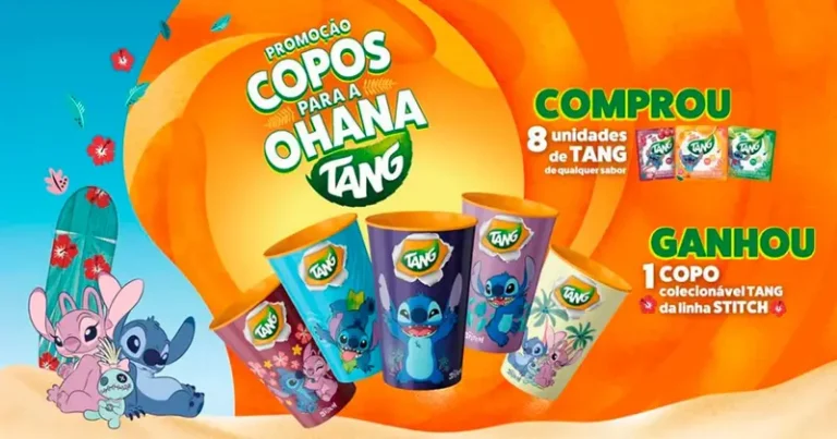 “Copos para a Ohana”: Tang lança copos colecionáveis inspirados em Lilo & Stitch com distribuição em supermercados