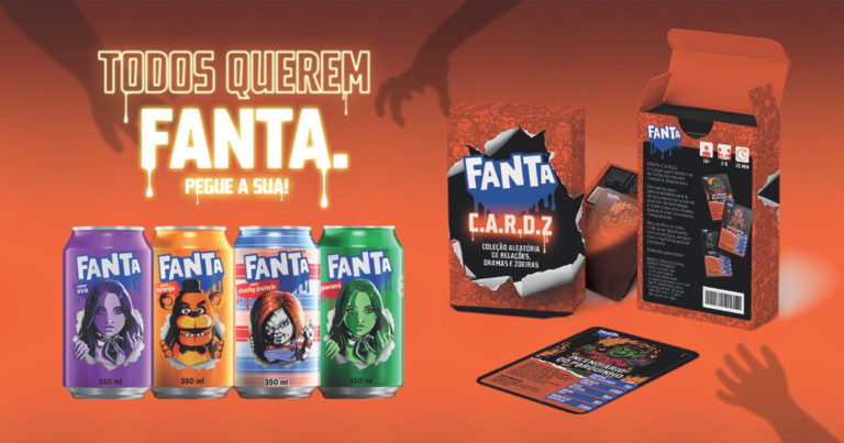 Fanta lança promoção de Halloween distribuindo jogo de cartas exclusivo como brinde em lojas participantes