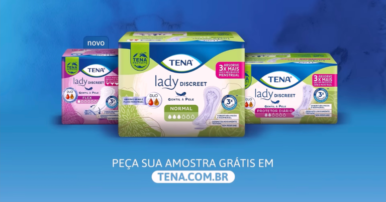 TENA retoma distribuição de amostras grátis de absorventes e protetores diários Lady Discreet