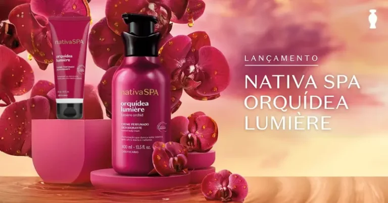 O Boticário distribui brinde da nova linha Nativa SPA Orquídea Lumière; retire sua miniatura grátis numa loja física