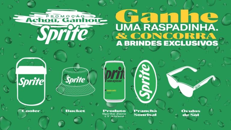 Sprite lança promoção “Achou, Ganhou” com milhares de prêmios instantâneos para refrescar o verão