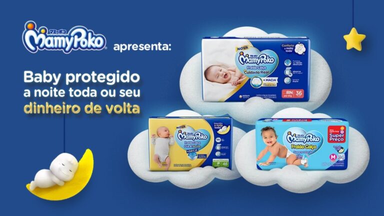 MamyPoko garante a satisfação de pais e mães permitindo testar fraldas com reembolso garantido