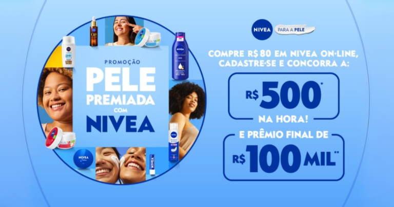 NIVEA distribui vale-brindes de R$ 500 em nova promoção exclusiva para compras online