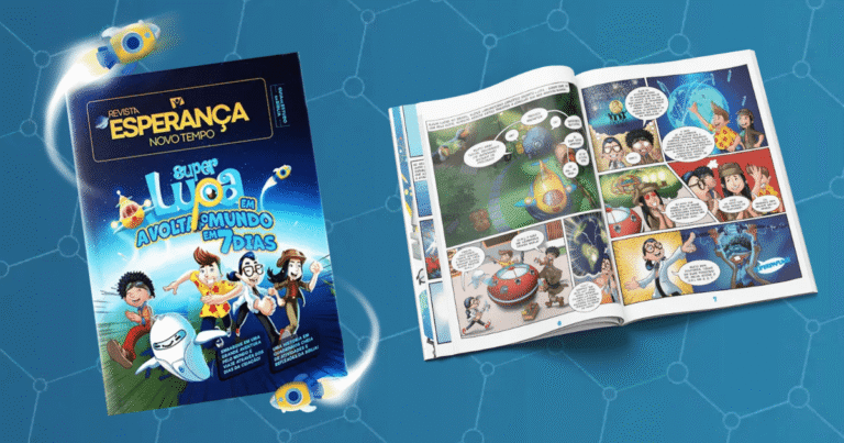 Editora Novo Tempo está enviando exemplares gratuitos da revista em quadrinhos Super Lupa