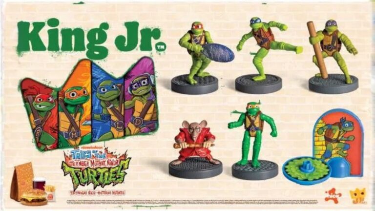 Burger King traz nova coleção de brinquedos inspirados na animação Tartarugas Ninja: Histórias Mutantes