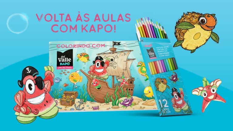 Kapo lança novo sabor para o verão e distribui caderno e lápis de cor como brinde em promoção de volta às aulas
