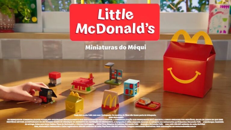 Miniaturas do McDonald’s chegam ao McLanche Feliz e transformam ícones do Méqui em brinquedos colecionáveis