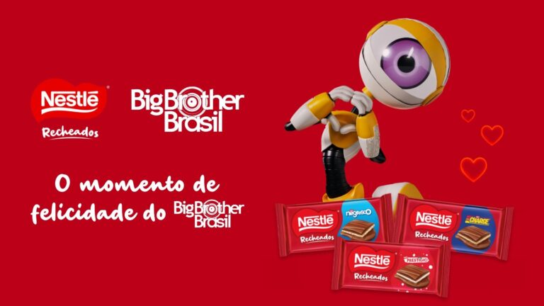 Nestlé distribui amostras grátis dos novos chocolates Nestlé Recheados em ação especial com o Big Brother Brasil