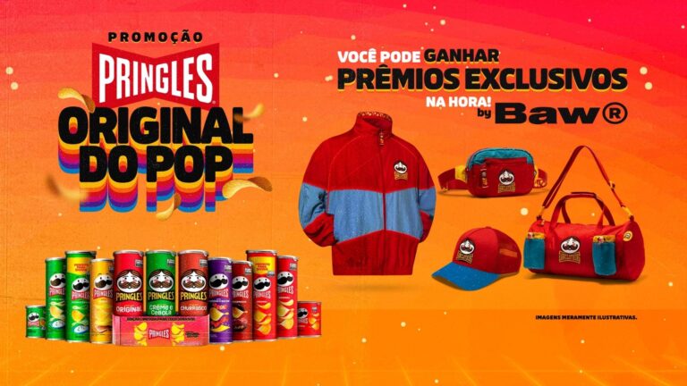 Pringles vai distribuir centenas de jaquetas, pochetes, malas e bonés exclusivos, além de 10 anos de Pringles grátis