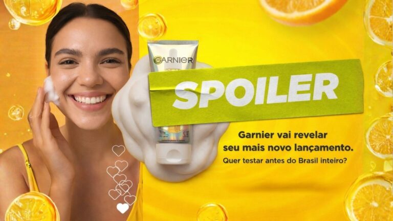 Garnier dá spoiler e promete distribuir novo lançamento de skincare gratuitamente para o público; saiba todos os detalhes