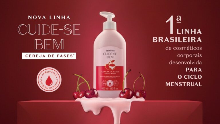 O Boticário prepara lançamento da linha Cuide-se Bem Cereja de Fases, com distribuição de brindes após o Carnaval