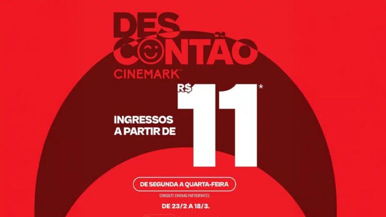 Descontão Cinemark retorna com ingressos a partir de R$ 11 e sessões promocionais até março em diversas salas