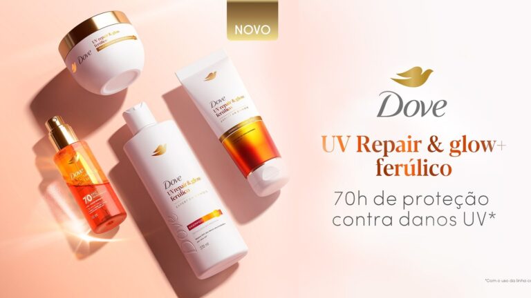 Dove vai distribuir mais de 3 mil kits gratuitos da nova linha UV Repair & Glow em campanha exclusiva para todo o Brasil