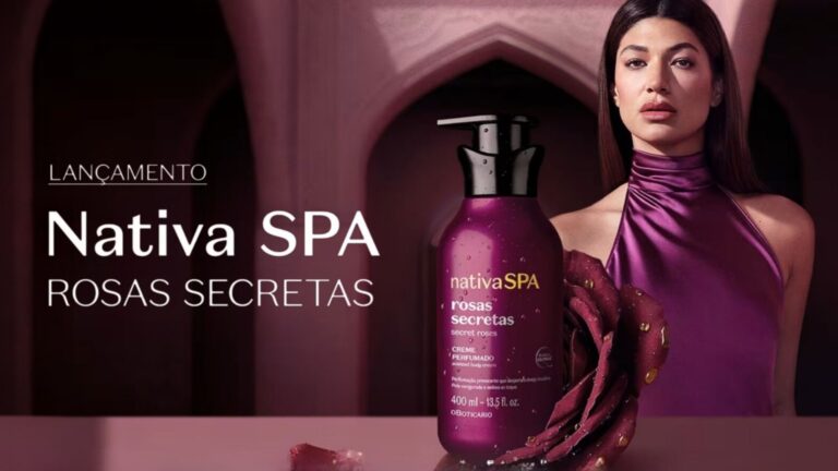 O Boticário inicia campanha exclusiva com distribuição de brinde grátis da nova linha Nativa SPA Rosas Secretas