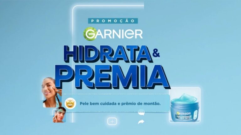 Garnier impulsiona lançamento do Hidratante Hialurônico com promoção que dá mala cheia de produtos e minigeladeira
