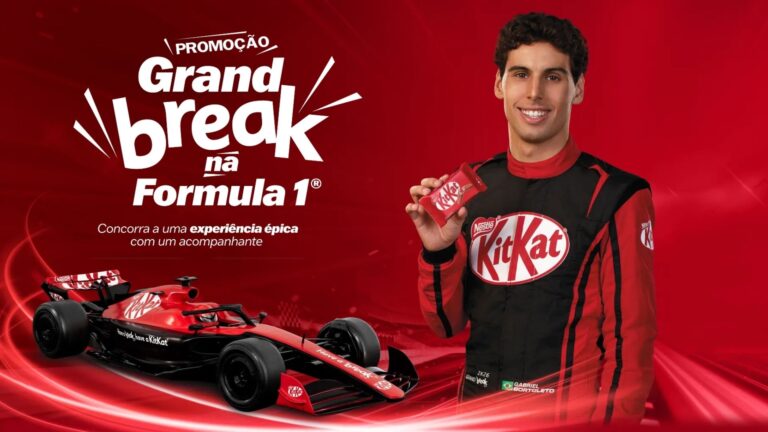KitKat acelera na Fórmula 1 com promoção Grand Break e leva fãs para experiências exclusivas nas pistas