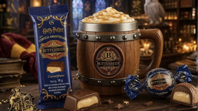 Cacau Show realiza degustação gratuita de cerveja amanteigada e leva a magia do universo de Harry Potter ao público