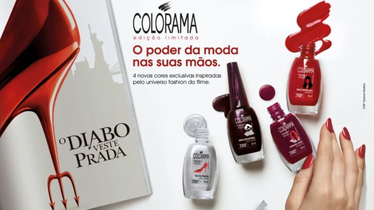 Lojas REDE fazem ação especial dando um esmalte Colorama de “O Diabo Veste Prada” para quem usar scarpin vermelho