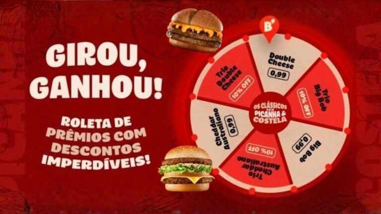 Bob’s comemora o Dia do Hambúrguer com sanduíches de picanha e costela por R$ 0,99 em ação especial no aplicativo