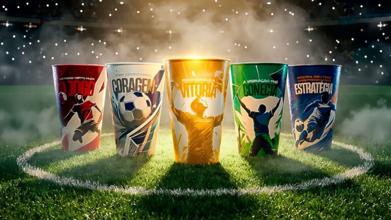 Anjo Tintas lança campanha e apresenta coleção de copos temáticos inspirados na Copa do Mundo para consumidores