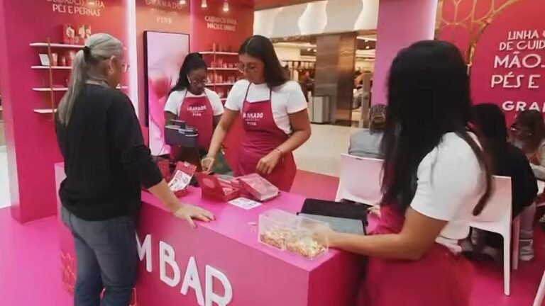 Granado Pink leva experiência gratuita de autocuidado ao BarraShopping com esmaltação, reflexologia e brindes especiais
