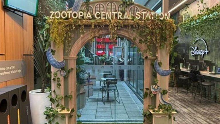 TIM e Disney+ transformam loja conceito em cenário temático de Zootopia 2 com caça ao tesouro e brindes exclusivos