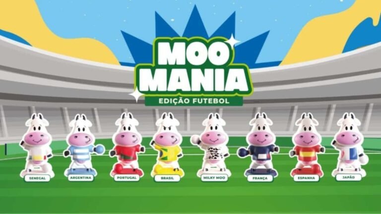 Milky Moo lança nova edição de miniaturas inspiradas no futebol e transforma mascote da marca em personagens colecionáveis