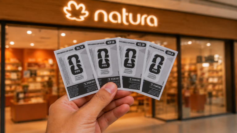 Natura dá desconto para quem levar versos de figurinhas da Copa e incentiva reciclagem responsável dos resíduos