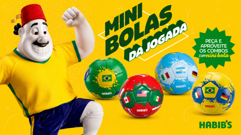 Habib’s apresenta coleção de mini bolas exclusivas e amplia cardápio com novos sabores inspirados em países da Copa