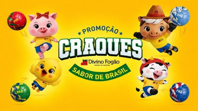 Divino Fogão lança promoção com minibolas colecionáveis e vale-viagem de R$ 50 mil para apaixonados por futebol