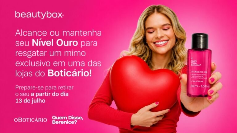 Beautybox amplia vantagens para clientes Nível Ouro e anuncia primeiro brinde exclusivo para resgate nas lojas O Boticário