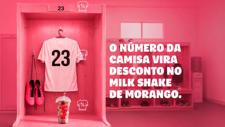 Bob’s transforma tendência das chuteiras rosas da Copa do Mundo em descontos para o Milk Shake de Morango