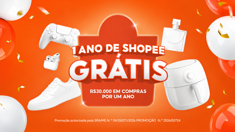 Shopee premia consumidores com 1 ano de compras grátis; resgate seus Números da Sorte e concorra a R$ 30 mil