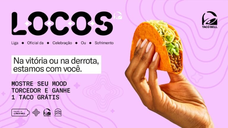Taco Bell vai distribuir 25 mil tacos gratuitos durante a Copa do Mundo e reforça presença da plataforma L.O.C.O.S. no Brasil