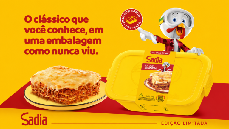 Sadia celebra o Dia da Lasanha e lança embalagem especial com pote colecionável do Lek Trek em edição limitada