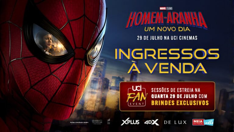 UCI Fan Event do lançamento de “Homem-Aranha: Um Novo Dia” terá brindes exclusivos e itens colecionáveis para os fãs
