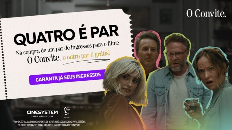 Cinesystem lança promoção que dá par de ingressos grátis para assistir ao filme “O Convite” em grupo de quatro pessoas