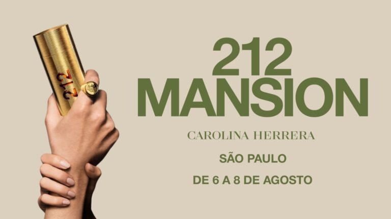 212 Mansion, de Carolina Herrera, chega a São Paulo com experiência gratuita inspirada em Nova York e brindes exclusivos