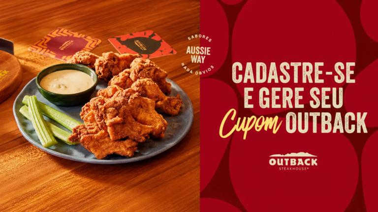 Outback oferece Kookaburra Wings grátis e libera cortesia para clientes aproveitarem um dos aperitivos mais famosos
