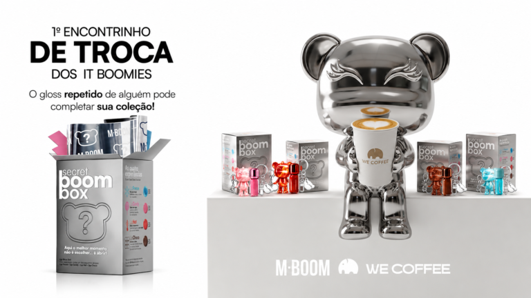 MBOOM reúne fãs na WeCoffee em encontrinho com troca de glosses e chaveiros da Secret Boom Box e brindes exclusivos